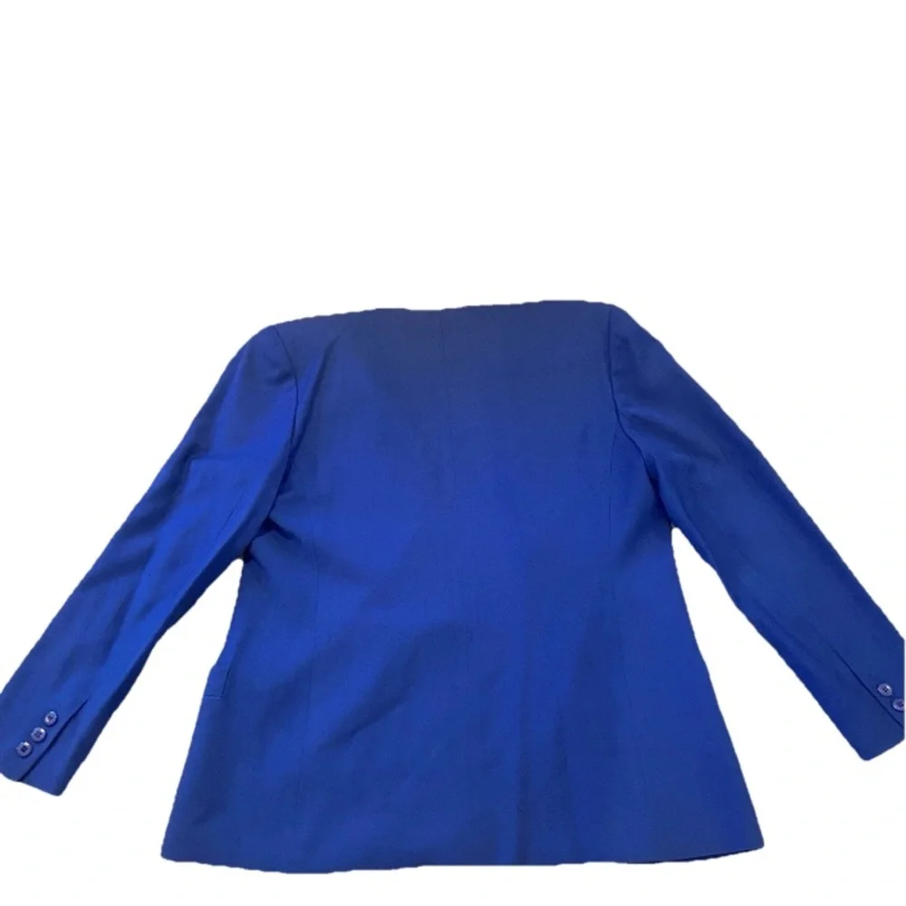Vintage Christian Dior Le Suit Blazer Royal Blue Women's size 8